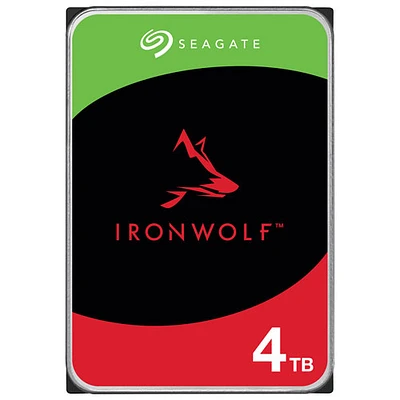 Disque dur interne d'ordinateur de bureau SATA 5400 tr/min 4 To 3,5 po IronWolf de Seagate (ST4000VNZ06)