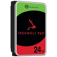 Seagate IronWolf Pro 24TB 3.5" 7200RPM SATA Desktop Internal Hard Drive (ST24000NTZ02)