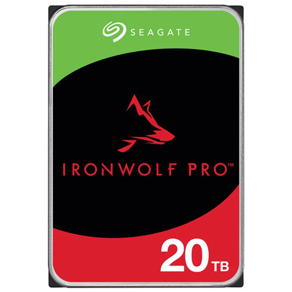 Seagate IronWolf Pro 20TB 3.5" 7200RPM SATA Desktop Internal Hard Drive (ST20000NTZ01)