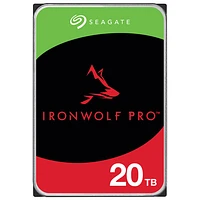 Seagate IronWolf Pro 20TB 3.5" 7200RPM SATA Desktop Internal Hard Drive (ST20000NTZ01)