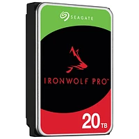 Seagate IronWolf Pro 20TB 3.5" 7200RPM SATA Desktop Internal Hard Drive (ST20000NTZ01)