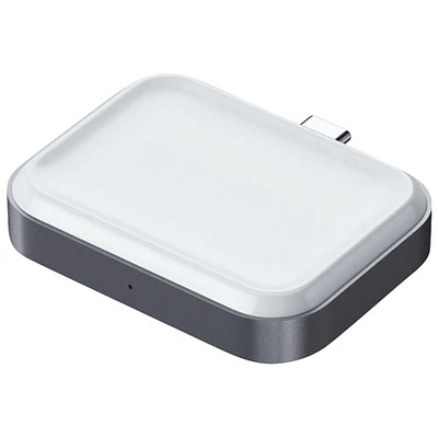 Chargeur sans fil USB-C de Satechi pour Apple Watch et AirPods - Gris spatial