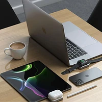 Chargeur sans fil USB-C de Satechi pour Apple Watch et AirPods - Gris spatial