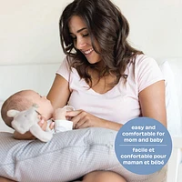 Simmon's Basket Weave Nursing Pillow with Removable Cover - Sand