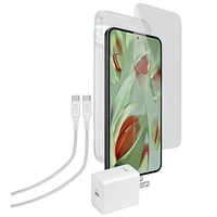 LOGiiX Smartphone Essentials Kit for Google Pixel 9/9 Pro - White