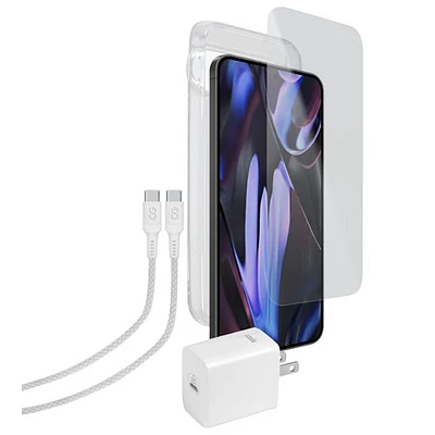 LOGiiX Smartphone Essentials Kit for Google Pixel 9 Pro XL - White