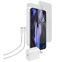 LOGiiX Smartphone Essentials Kit for Google Pixel 9 Pro XL - White