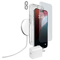 LOGiiX Smartphone Essentials Kit for iPhone 16 Plus - White