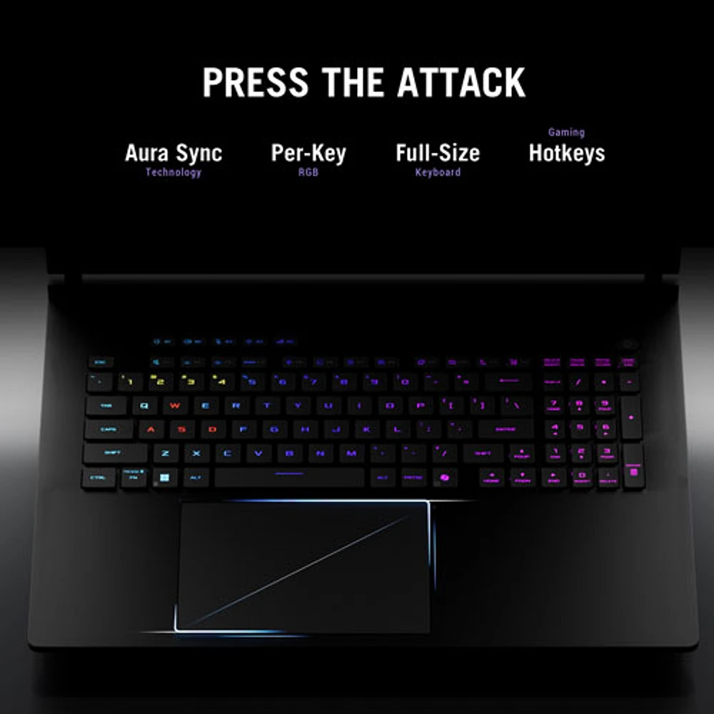 Portable de jeu ROG Strix SCAR de 18 po d'ASUS (Core Ultra 9-275HX d'Intel/RAM 64 Go/SSD 1 To/RTX 5080) - Partenaire de détail exclusif