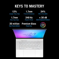 ASUS ROG Zephyrus G16 16" Gaming Laptop - Platinum White (Intel Core Ultra 9-285H/64GB RAM/2TB SSD/RTX 5090)