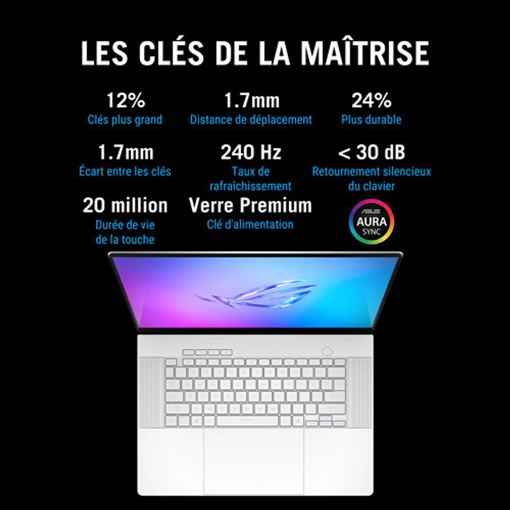 ASUS ROG Zephyrus G16 16" Gaming Laptop - Platinum White (Intel Core Ultra 9-285H/64GB RAM/2TB SSD/RTX 5090)