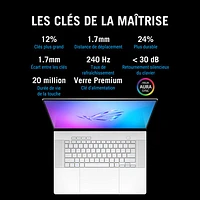 ASUS ROG Zephyrus G16 16" Gaming Laptop - Platinum White (Intel Core Ultra 9-285H/64GB RAM/2TB SSD/RTX 5090)