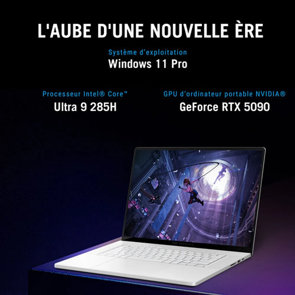 ASUS ROG Zephyrus G16 16" Gaming Laptop - Platinum White (Intel Core Ultra 9-285H/64GB RAM/2TB SSD/RTX 5090)