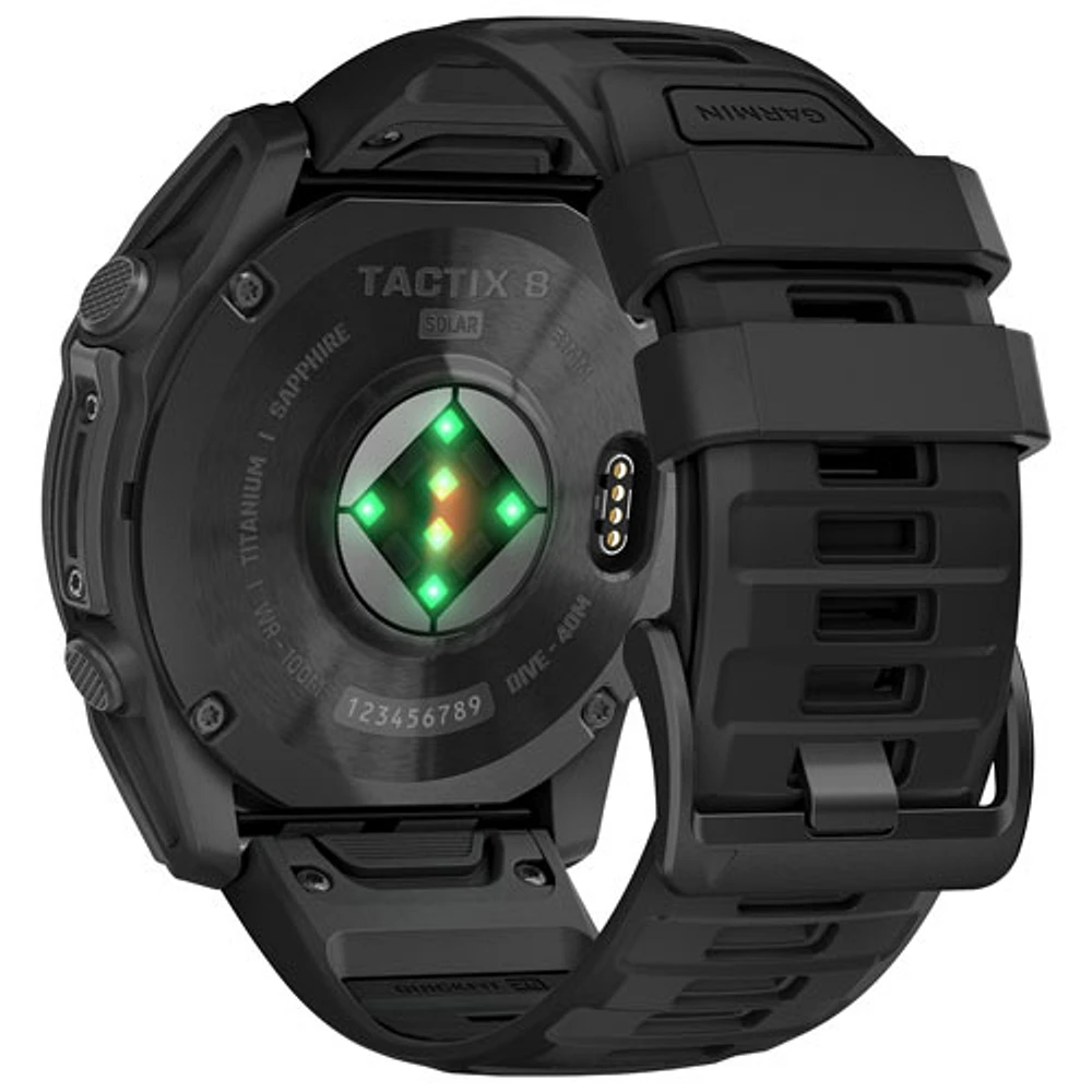 Garmin tactix 8 Solar Elite 51mm Bluetooth Multisport Smartwatch - Black