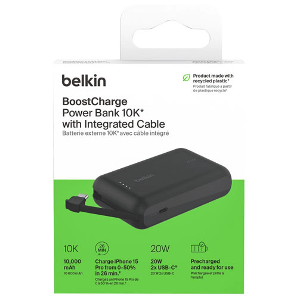 Chargeur portable USB-C de 10 000 mAh BoostCharge de Belkin