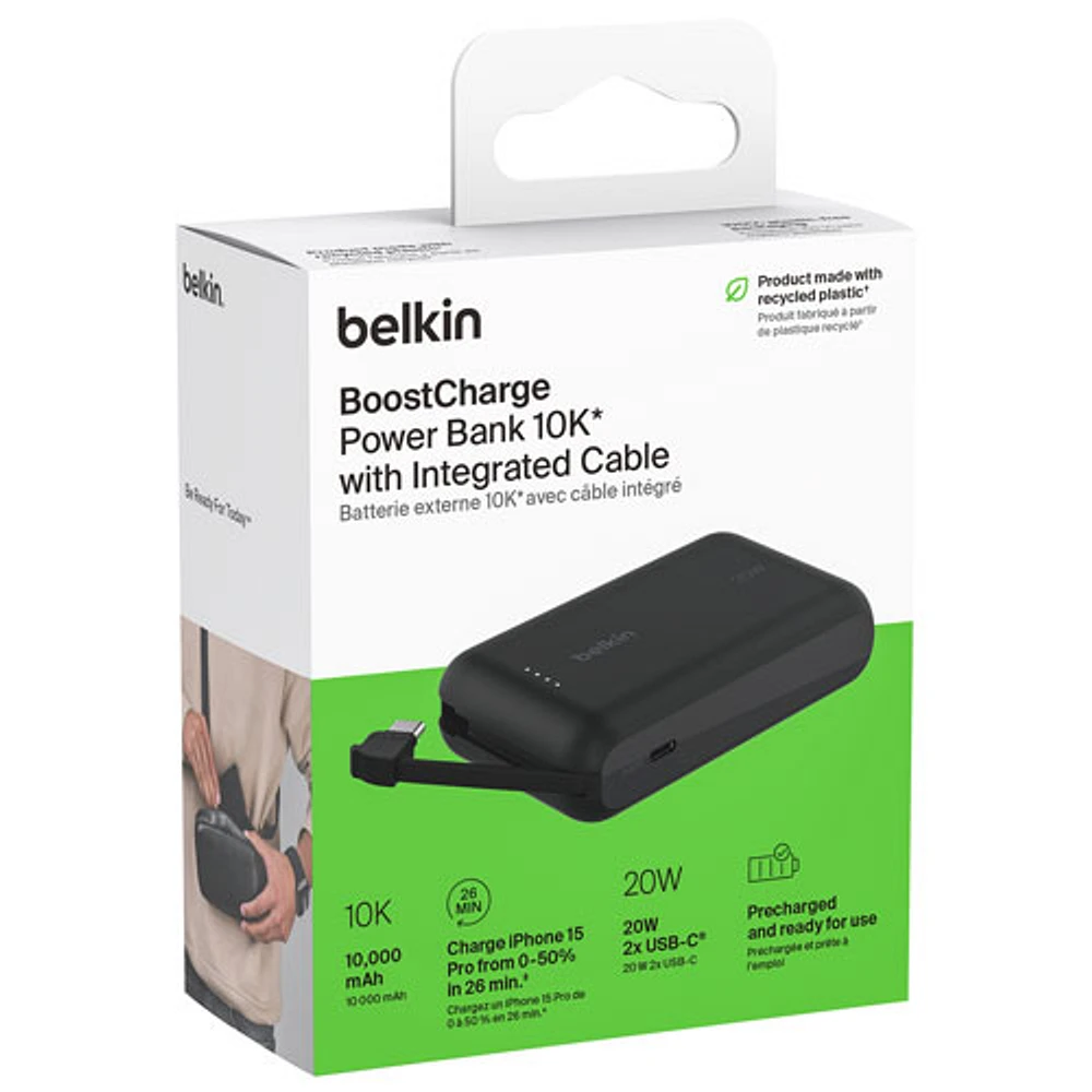 Chargeur portable USB-C de 10 000 mAh BoostCharge de Belkin
