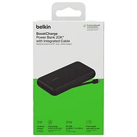 Belkin BoostCharge 20000 mAh USB-C/USB-A Power Bank - Black