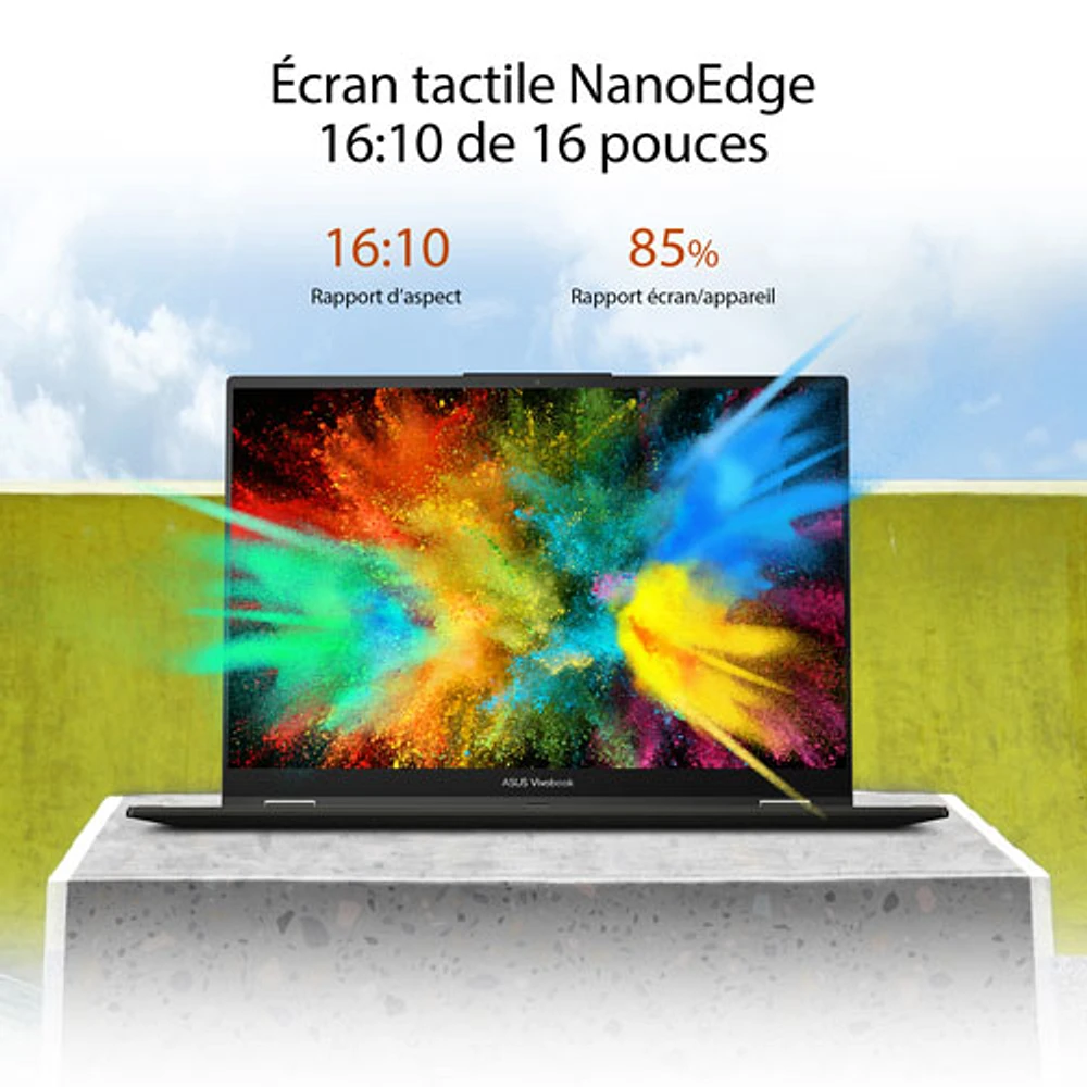 ASUS Vivobook S 16 Flip 16" Touchscreen 2-in-1 Laptop - Midnight Black (Intel Core i5-13420H/16GB RAM/1TB SSD)