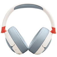 JBL Junior N470NC Over-Ear Noise Cancelling Bluetooth Kids Headphones - White