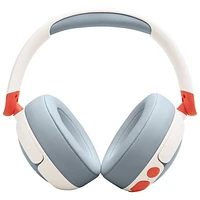 JBL Junior N470NC Over-Ear Noise Cancelling Bluetooth Kids Headphones - White