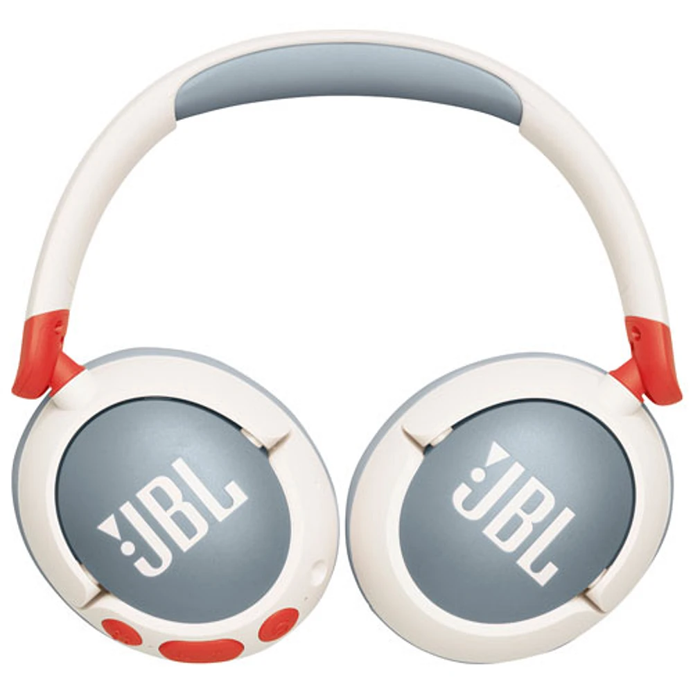 JBL Junior N470NC Over-Ear Noise Cancelling Bluetooth Kids Headphones - White