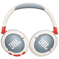 JBL Junior N470NC Over-Ear Noise Cancelling Bluetooth Kids Headphones - White