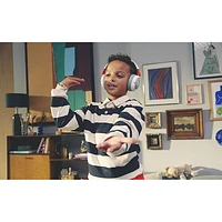 JBL Junior N470NC Over-Ear Noise Cancelling Bluetooth Kids Headphones - White