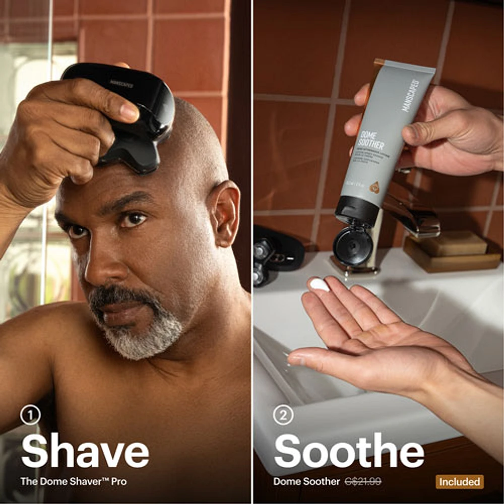 Trousse d'accessoires essentiels avec rasoir sans fil pour la tête Dome Shaver Pro de Manscaped