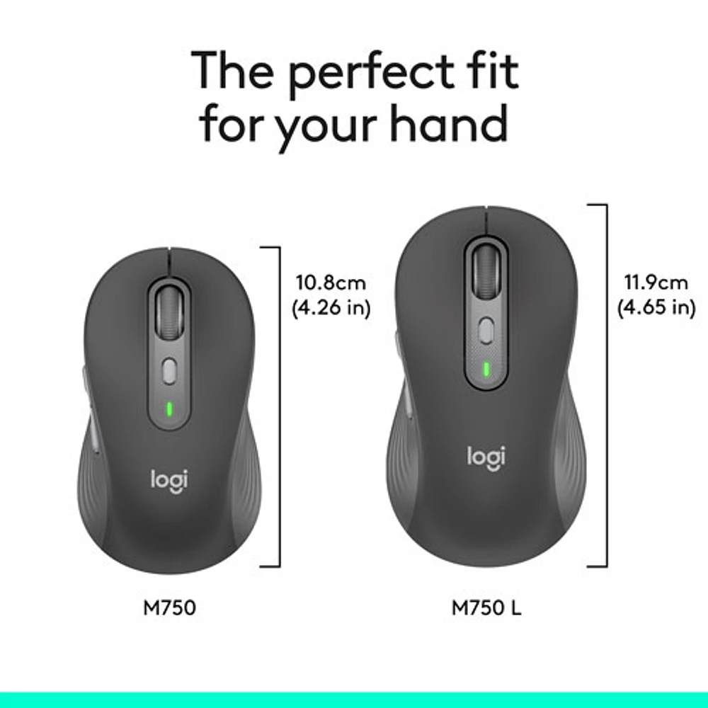 Logitech Signature Plus M750 Bluetooth Optical Mouse - Graphite