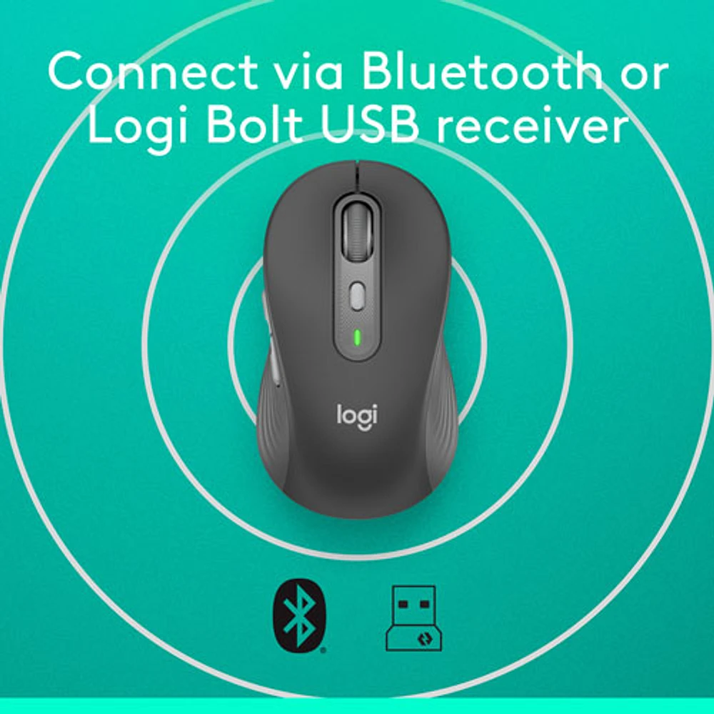 Logitech Signature Plus M750 Bluetooth Optical Mouse - Graphite