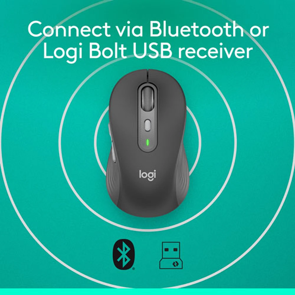 Logitech Signature Plus M750 L Bluetooth Optical Mouse - Graphite