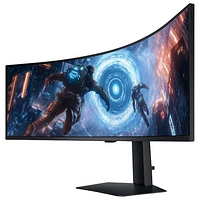 Samsung Odyssey G9 49" WQHD 144Hz 1ms GTG Curved VA LED FreeSync Gaming Monitor (LS49FG910ENXZA) - Black