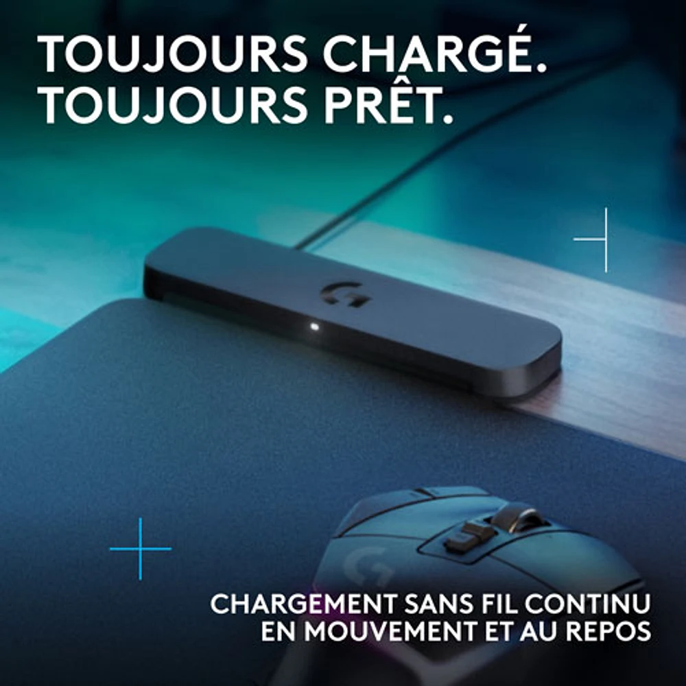 Tapis de souris de jeu G POWERPLAY 2 de Logitech avec recharge sans fil