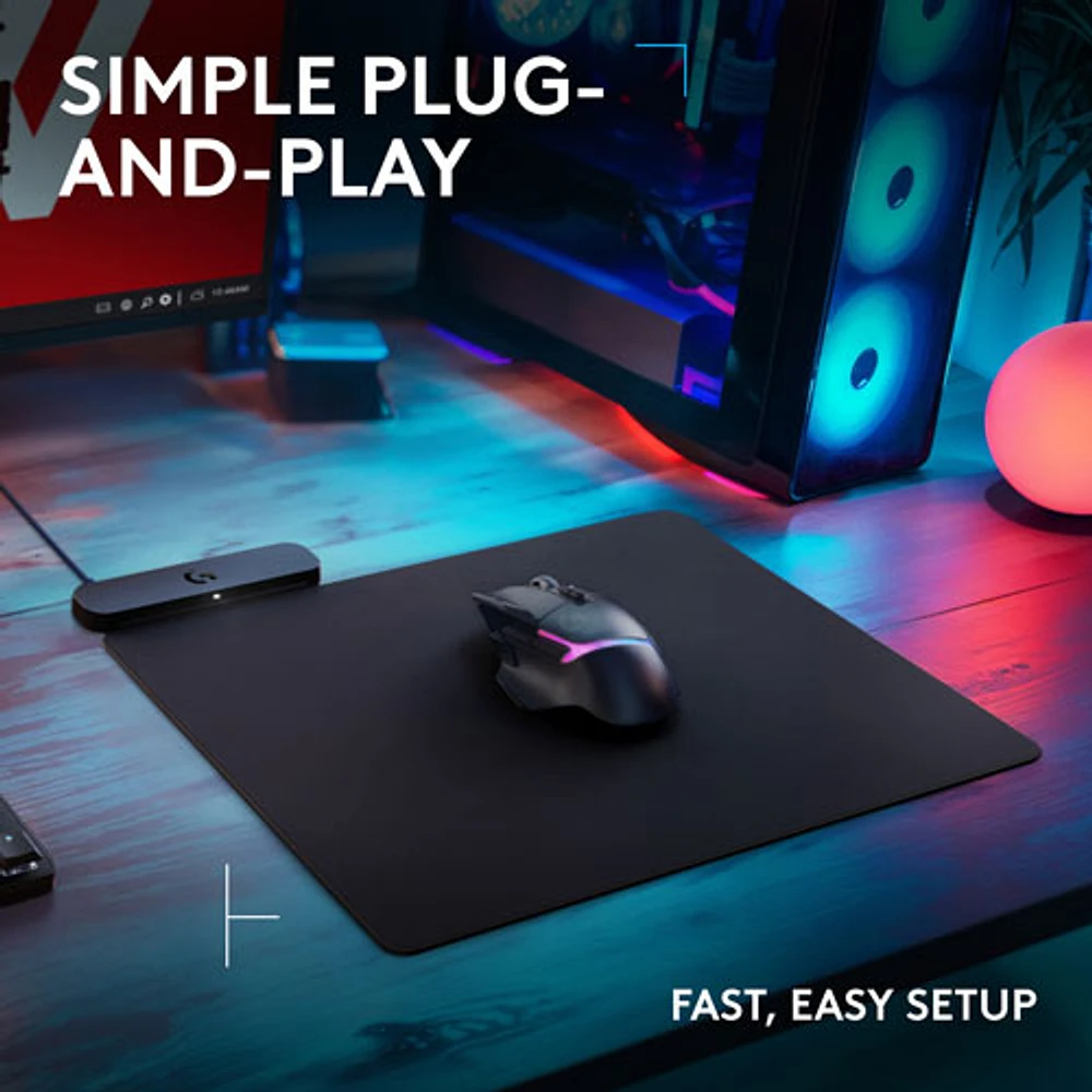Logitech G POWERPLAY 2 Gaming Mouse Pad with Wireless Charging
