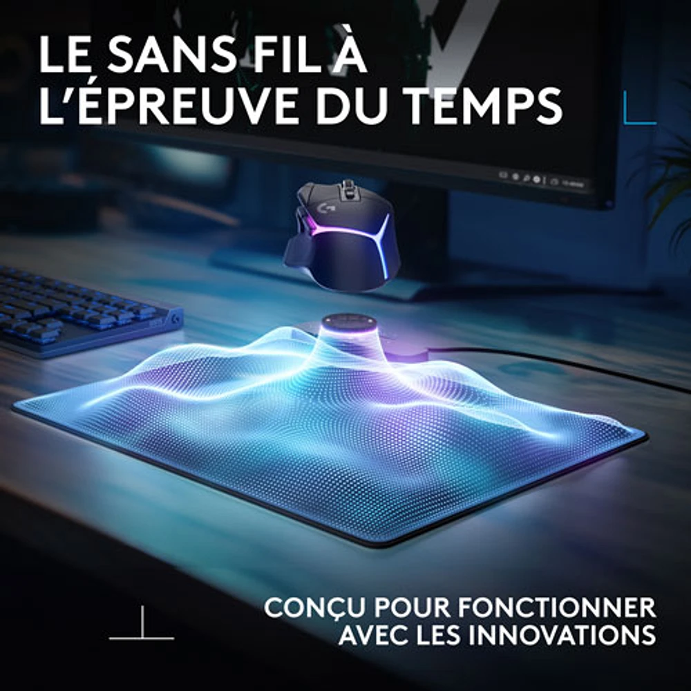 Tapis de souris de jeu G POWERPLAY 2 de Logitech avec recharge sans fil