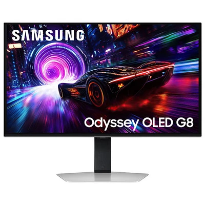 Samsung Odyssey 32" 4K Ultra HD 240Hz 0.03ms GTG OLED FreeSync Gaming Monitor (LS32FG810SNXZA) - Silver