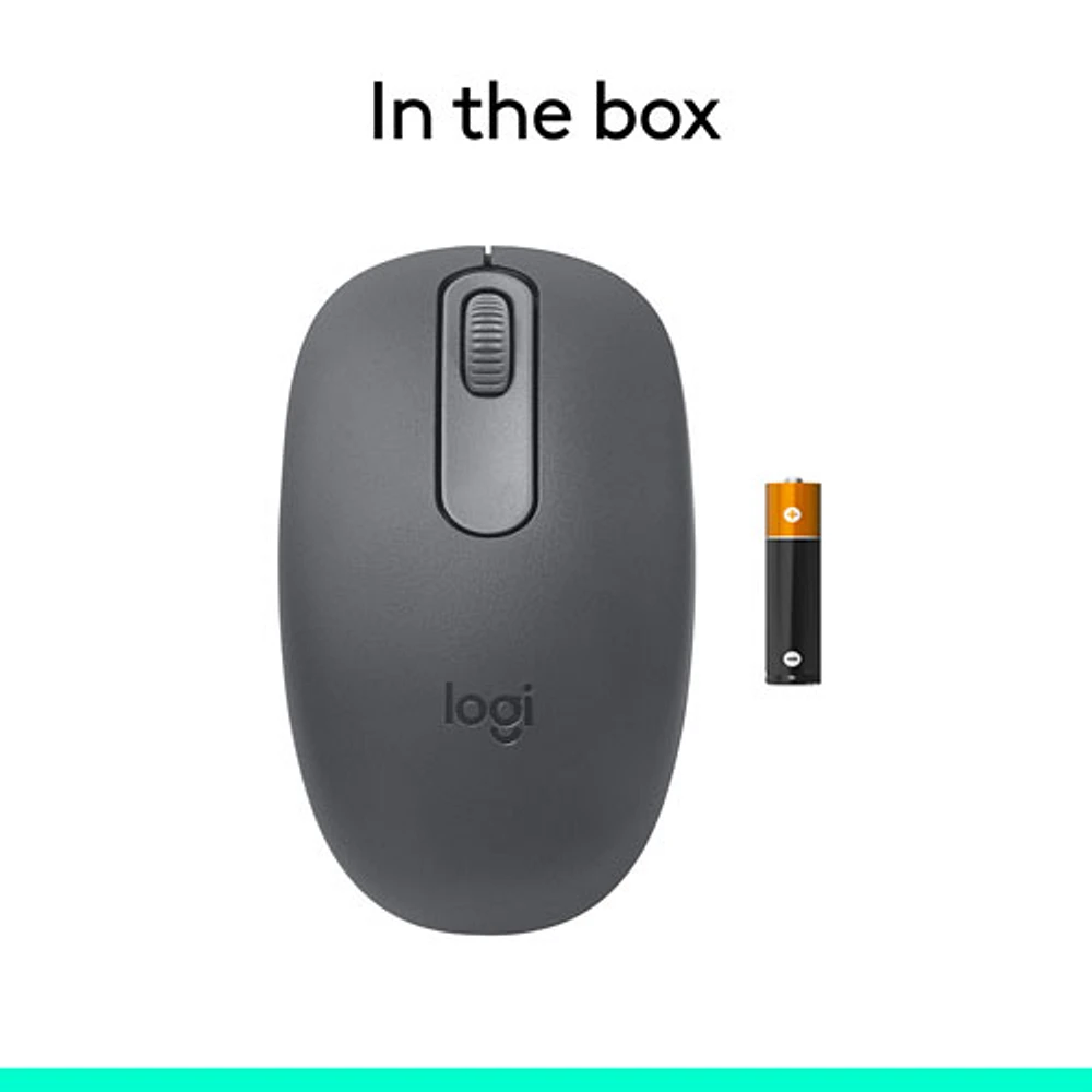 Logitech M196 1000 DPI Bluetooth Optical Mouse - Graphite