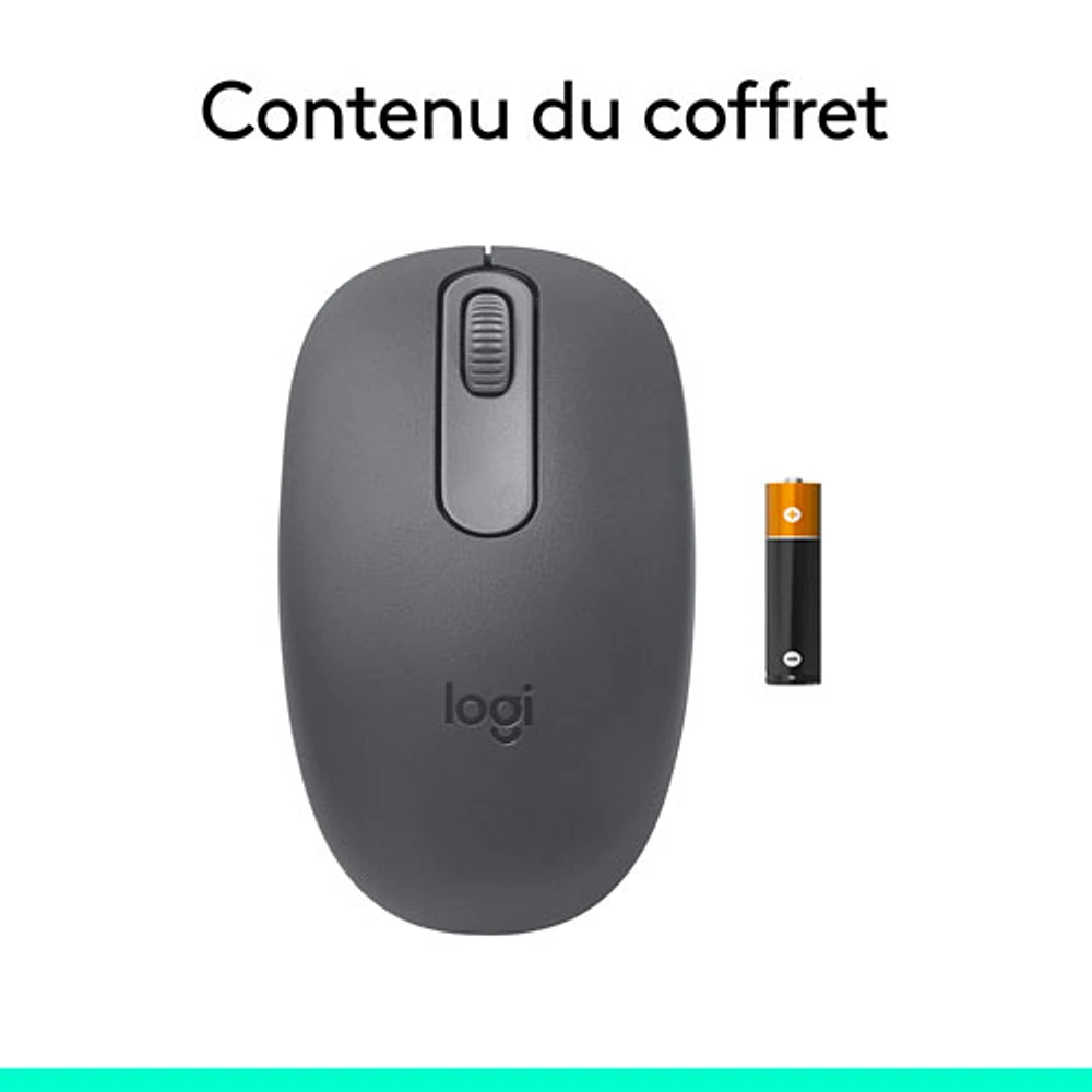 Logitech M196 1000 DPI Bluetooth Optical Mouse - Graphite