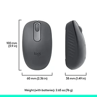 Logitech M196 1000 DPI Bluetooth Optical Mouse - Graphite