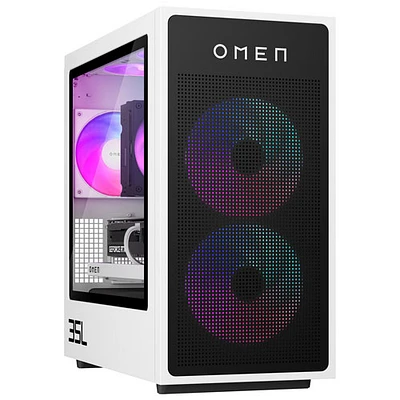 Ordinateur de jeu Omen 35L de HP - Blanc (Ryzen 7 8700F d'AMD/RAM 32 Go/SSD 2 To/GeForce RTX 5070/Windows 11) - Exclusivité de Best Buy