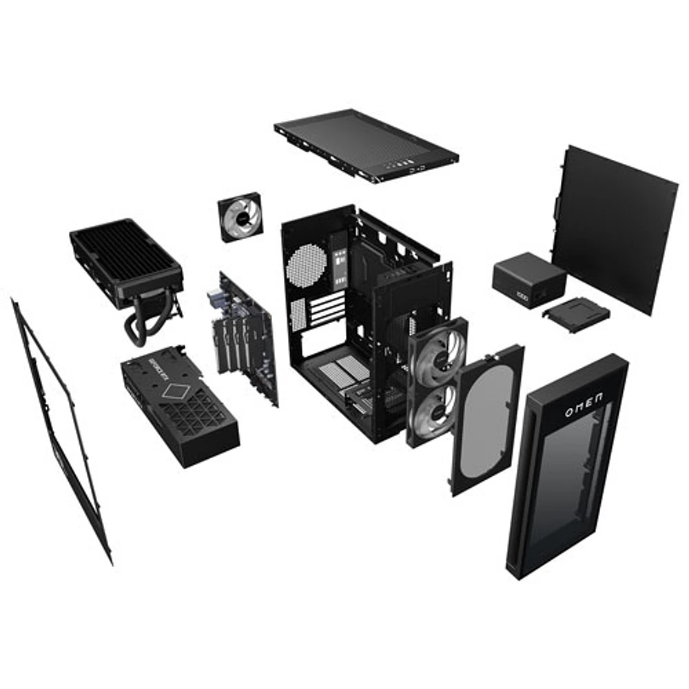 Ordinateur de jeu Omen 35L de HP - Blanc (Ryzen 7 8700F d'AMD/RAM 32 Go/SSD 2 To/GeForce RTX 5070/Windows 11) - Exclusivité de Best Buy