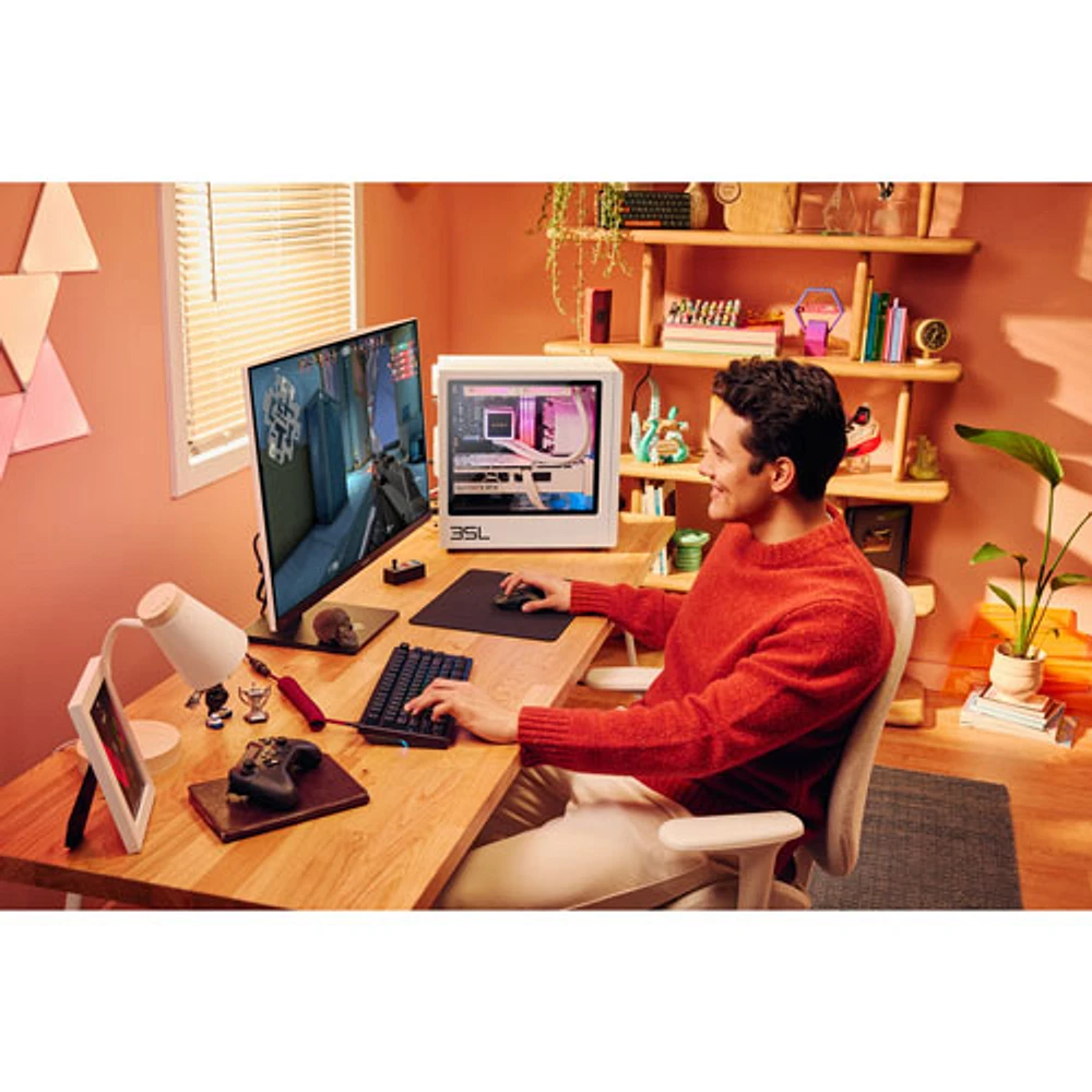 HP Omen 35L Gaming PC - White (AMD Ryzen 7 8700F/32GB RAM/2TB SSD/GeForce RTX 5070/Windows 11) - Only at Best Buy