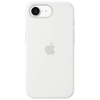 Étui rigide ajusté en silicone d'Apple pour iPhone 16e - Blanc