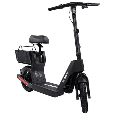 SWFT SD Sit-Down Electric Scooter (400W Motor / Up to 24km Range / 20km/h Top Speed) - Black