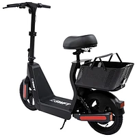 Trottinette électrique assis-debout SD de SWFT (moteur 400 W/autonomie maximale 24 km/vitesse maximale 20 km/h) - Noir