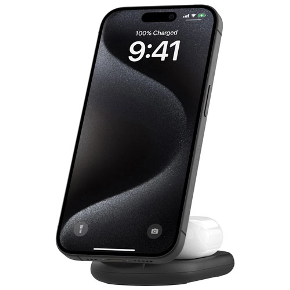 Belkin 2-in-1 15W Qi2 Wireless Foldable Charging Stand