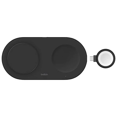 Belkin 3in-1 15W Qi2 Wireless USB-C Charging Pad - Black