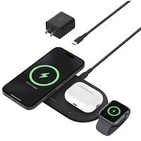 Belkin 3in-1 15W Qi2 Wireless USB-C Charging Pad - Black