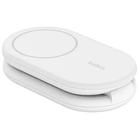 Belkin 2-in-1 15W Qi2 Wireless Foldable Charging Stand - White