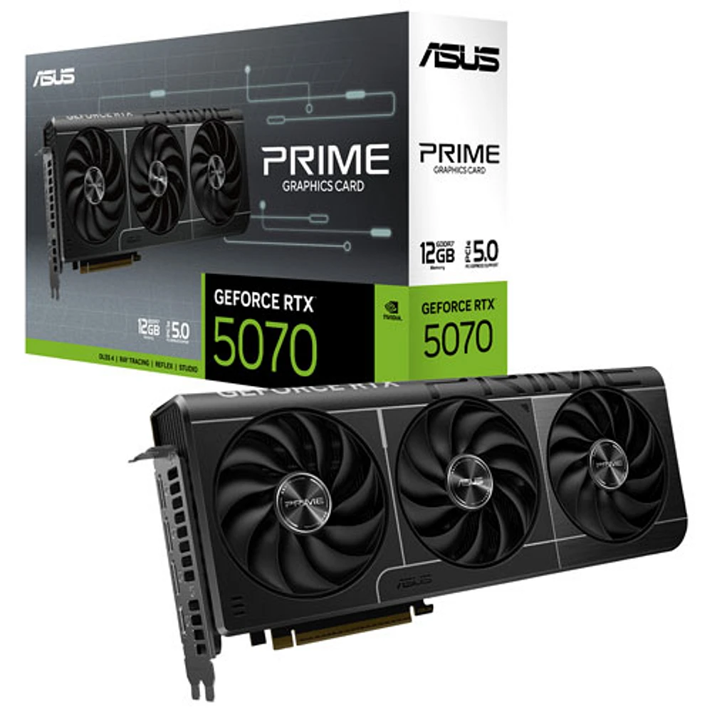 Carte graphique Prime GeForce RTX 5070 12 Go GDDR7 d'ASUS